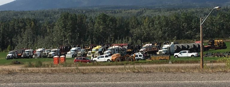 Dozens of trucks denied access to south side of Francois Lake as wildfires burn