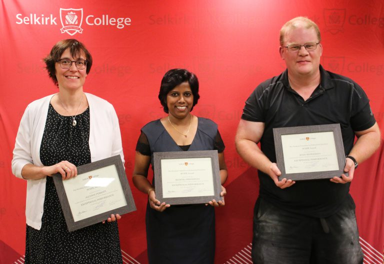 Selkirk College recognizes instructor excellence