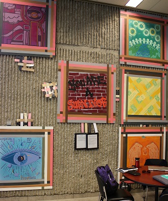 Selkirk College students help create new mural on campus