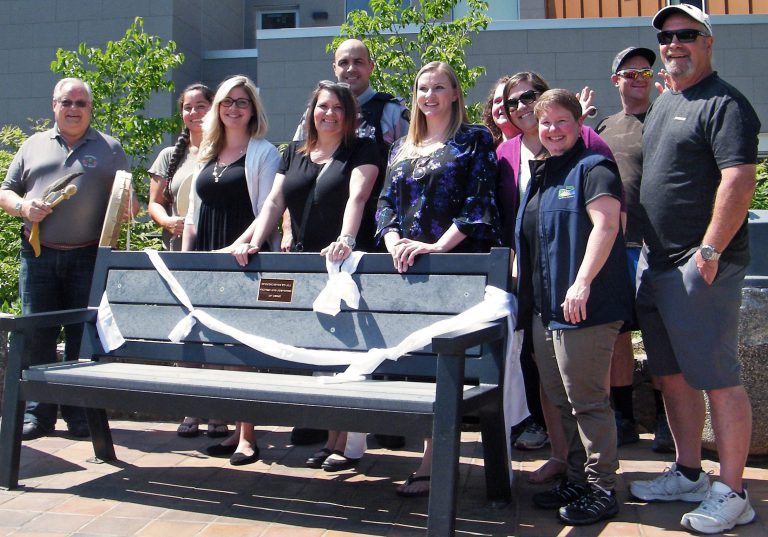 New Trail bench signifies support for victims of crime