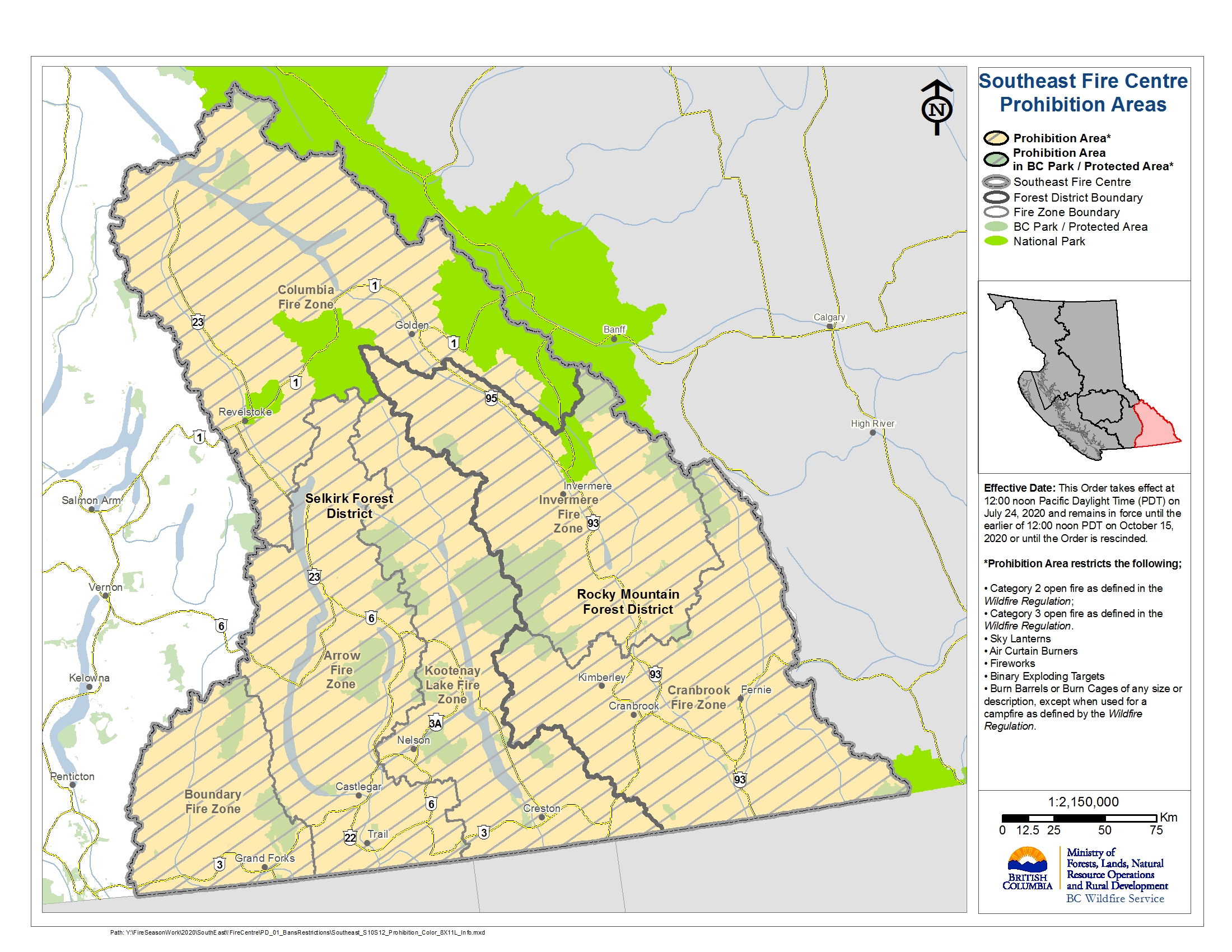 bc fire travel restrictions