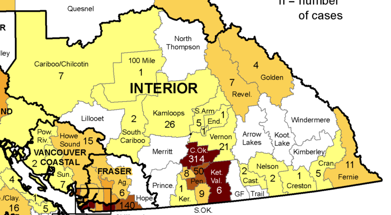 BCCDC updates localized COVID-19 data