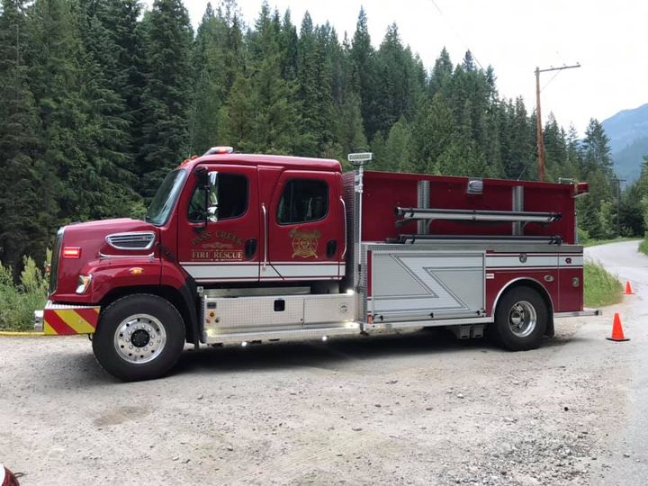 Dumpster fire quickly put out by emergency crews in Trail