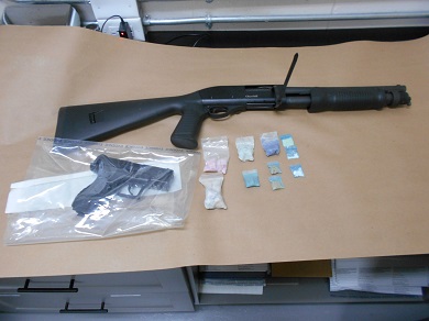 Trail RCMP seize guns and drugs during an arrest