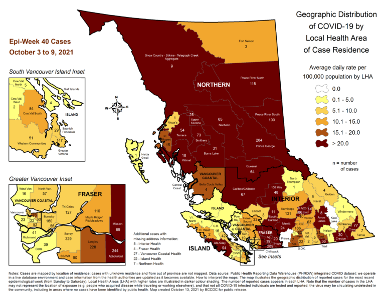 BC CDC: COVID Numbers Decline on Rolling-Plateau