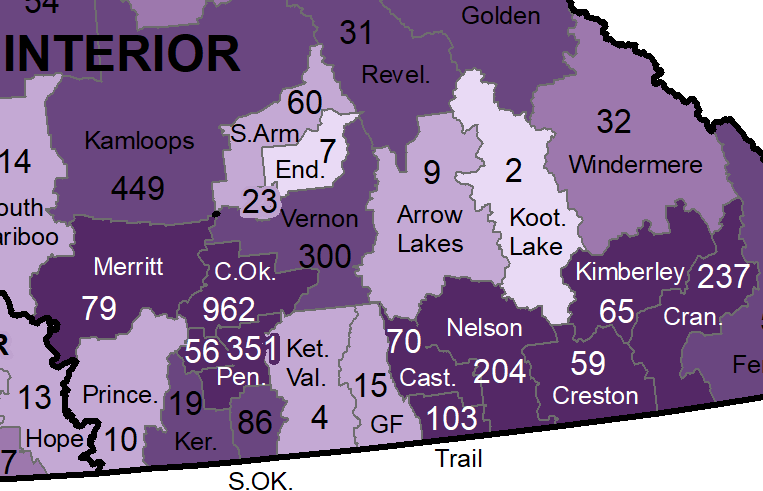 West Kootenay COVID numbers start to decline