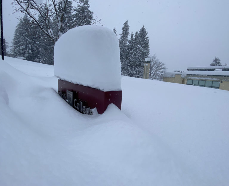 Selkirk College closed today due to heavy snow