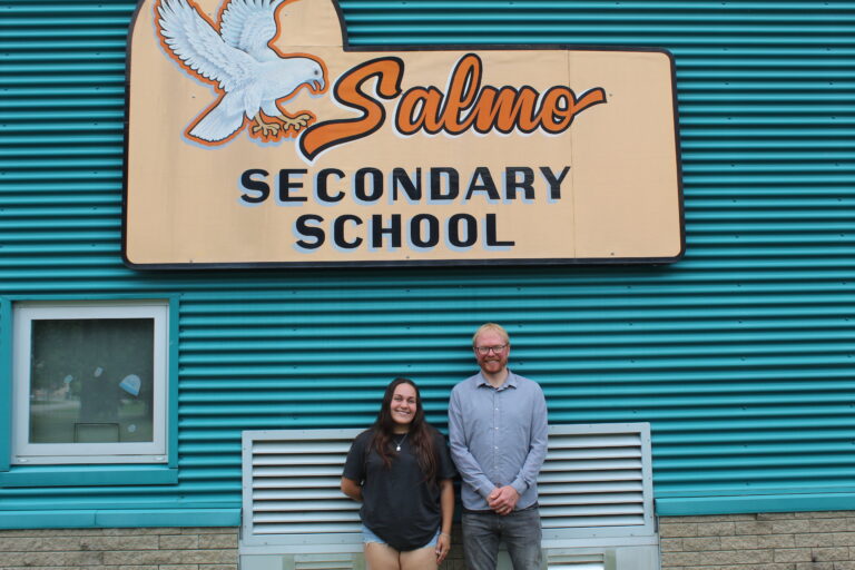 Graduates at Salmo Secondary School celebrate their success