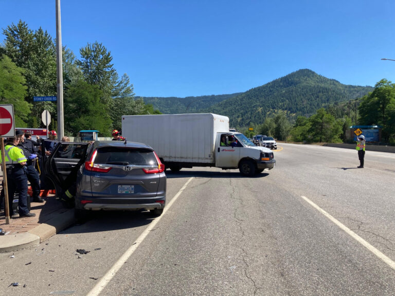 Minor injuries in two-vehicle collision in Trail