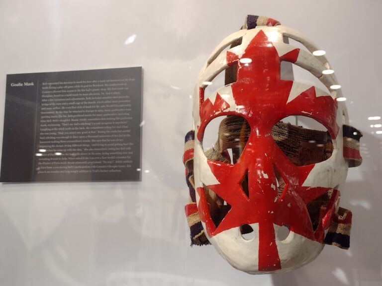 Trail Museum acquires Seth Martin mask, Scodellaro blocker