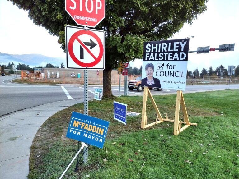 Election signs vandalized in Castlegar