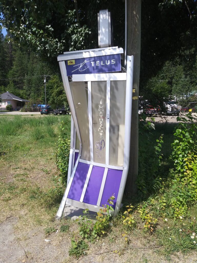 Payphones on their way out in West Kootenay