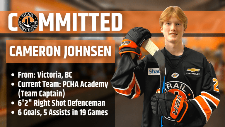 Trail Smoke Eaters sign Cameron Johnsen