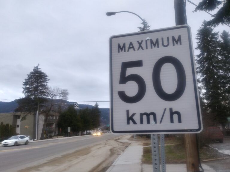 Most drivers sticking to limit in Castlegar