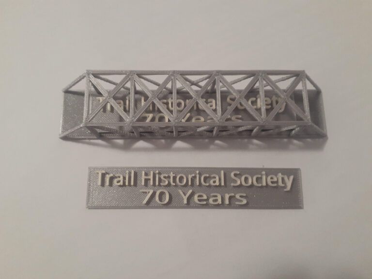Trail Historical Society producing bridge models