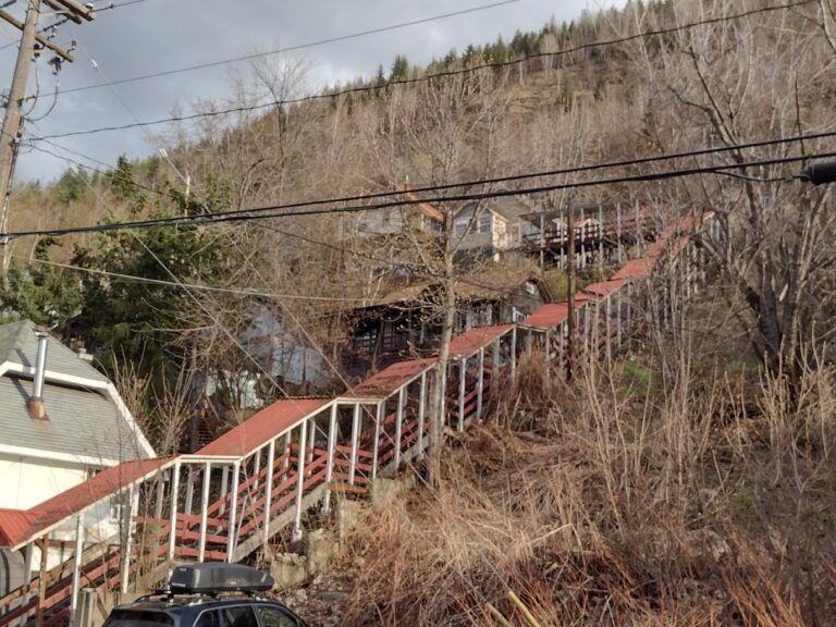 Trail ponders upkeep of covered stairs