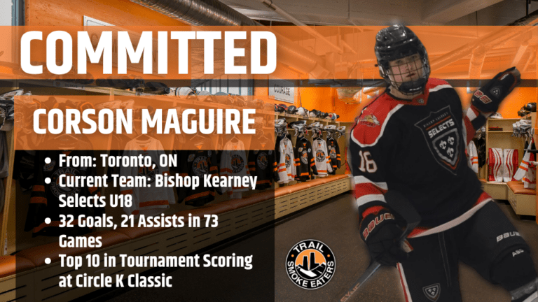 Trail Smoke Eaters add Corson Maguire