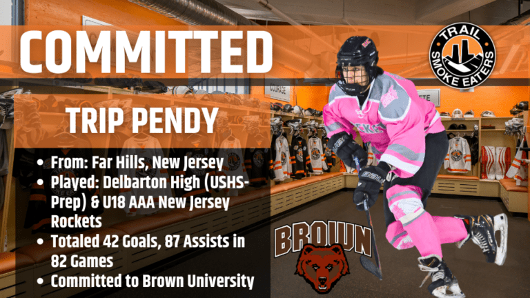 Trip Pendy to join Trail Smoke Eaters