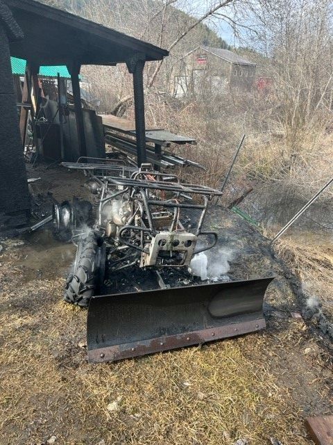 ATV burns in Fruitvale