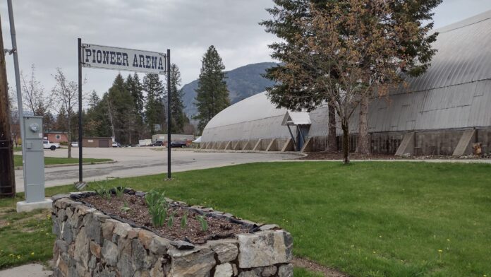 This is a photo of Castlegar's Pioneer Arena.