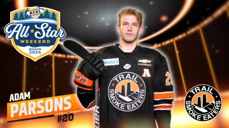 Trail’s Adam Parsons named to BCHL all-star tournament