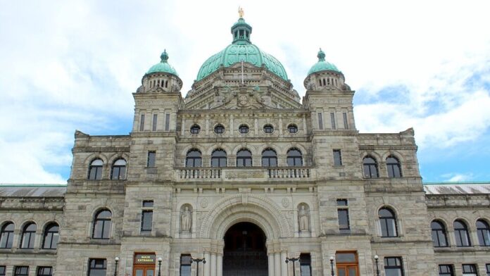This is a photo of B.C.'s Legislature in Victoria.