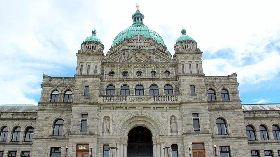 This is a photo of B.C.'s Legislature in Victoria.
