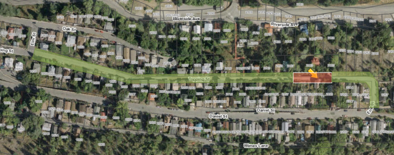 Emergency closure on Topping Street for water line repair