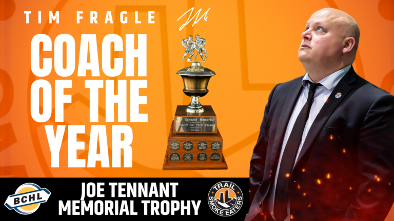 Tim Fragle is BCHL Coach of the Year