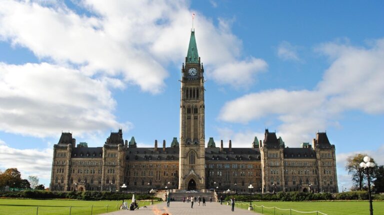 Parliament Hill in Ottawa.