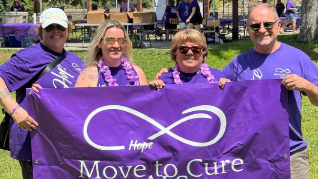 Photo of walkers for Move to Cure ALS fundraiser.