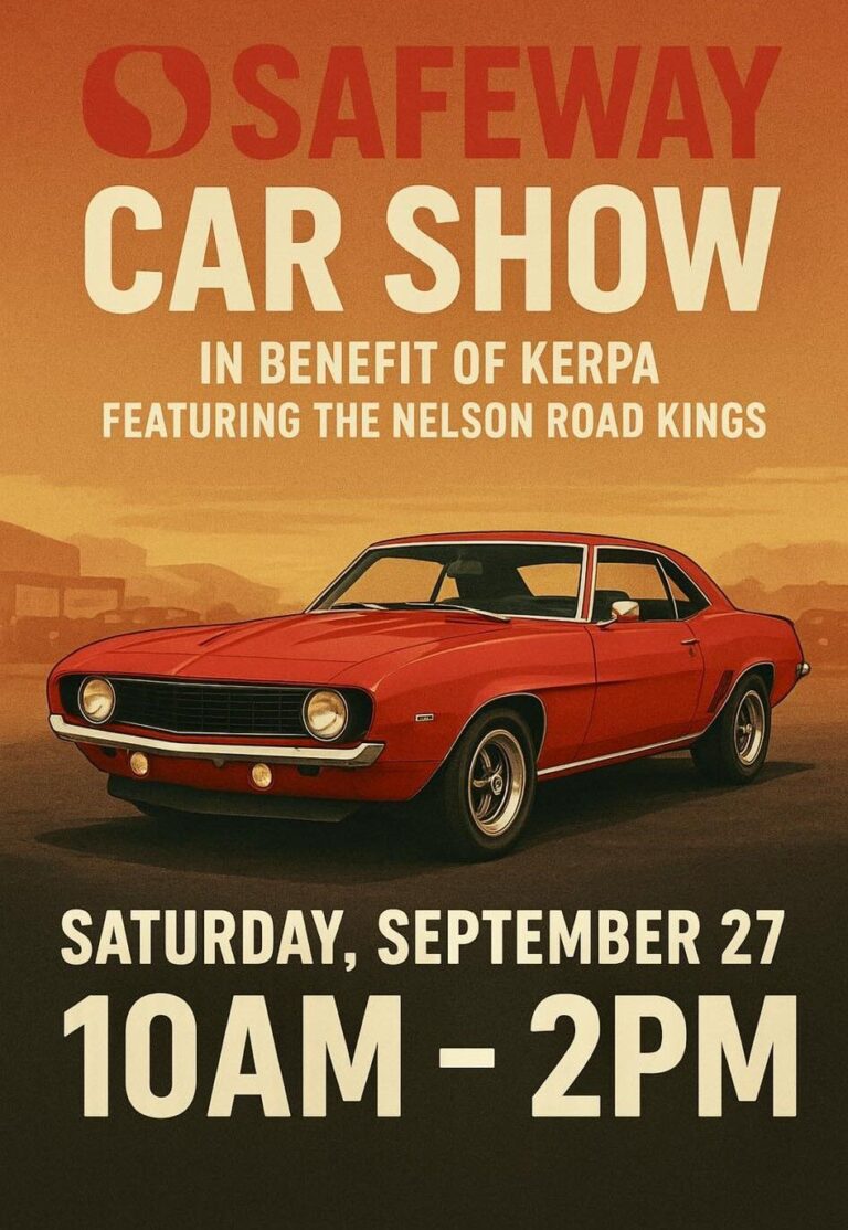 Nelson Safeway & Nelson Road Kings Car Show, KERPA Fundraiser Nelson Safeway & Nelson Road Kings Car Show, KERPA Fundraiser