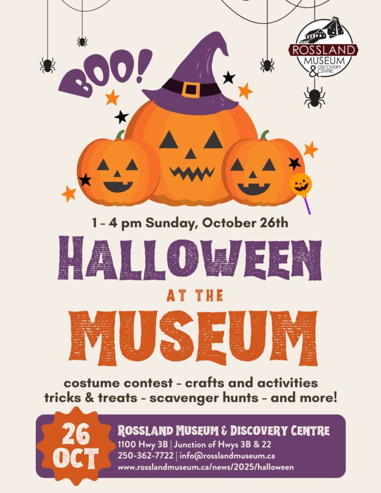 Halloween at the Rossland Museum Halloween at the Rossland Museum
